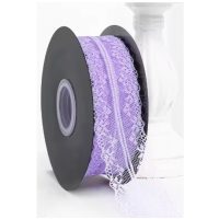 Scrapbooking csipke - Világos lila, 45 méter