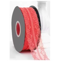 Scrapbooking csipke - Piros, 45 méter