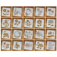 Scrapbooking sablon készlet rajzoláshoz - Fehér, 1-től 20-ig