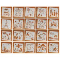 Scrapbooking sablonkészlet - Fehér, 61-80