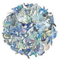 Scrapbooking matricák - Tengeri világ, 50 darab