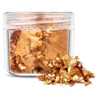 Scrapbooking dekoratív betétek fémből - Rózsaszín arany, JB03