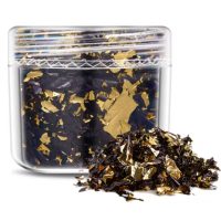 Scrapbooking dekoratív betétek fémből - Aranybarna, JB04