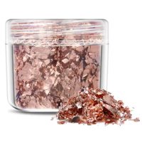 Scrapbooking dekoratív betétek fémből - Rózsaszín arany, JB13