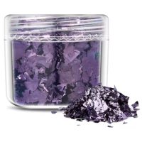 Scrapbooking dekoratív betétek fémből - Lila, JB14