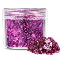 Scrapbooking dekoratív betétek fémből - Lila-rózsaszín, JB17