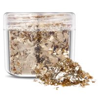 Scrapbooking dekoratív betétek fémből - Poros arany, JB18