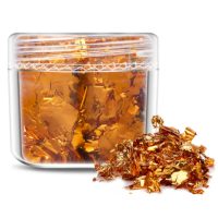 Scrapbooking dekoratív betétek fémből - Narancssárga, JB22