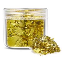 Scrapbooking dekoratív betétek fémből - Sárga, JB24