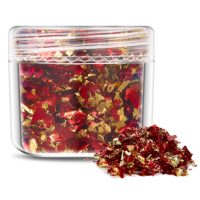 Scrapbooking dekoratív betétek fémből - Piros arany, JB27