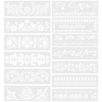 Scrapbooking sablon készlet rajzoláshoz - Szegélyekhez, 13 darab