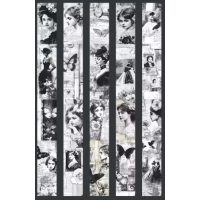 Scrapbooking Vintage ragasztószalag - Nők 01, 2 méter