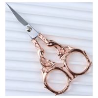 Scrapbooking fém ollók főnixszel - Rózsaarany