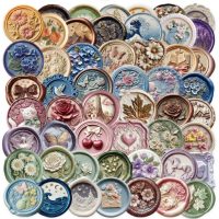 Scrapbooking matricák - A viasz utánzata, 104 darab