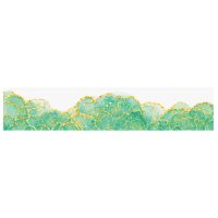 Japán stílusú scrapbooking szalag - Zöld, 2 méter