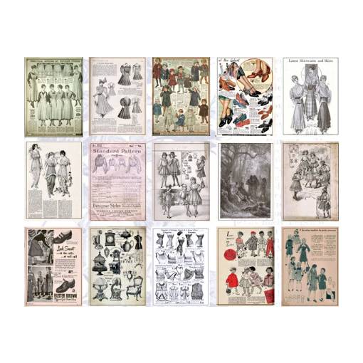Foto - Scrapbooking dekoratív papír blokkban - B típus, 60 db