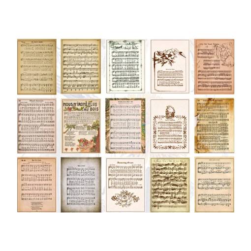 Foto - Scrapbooking dekoratív papír blokkban - Típus J, 60 darab