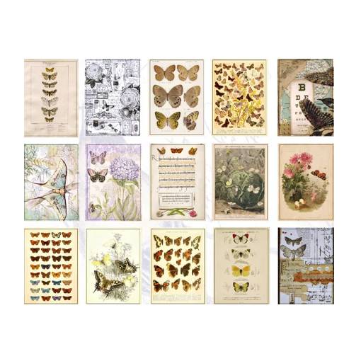 Foto - Scrapbooking dekoratív papír blokkban - Típus K, 60 darab