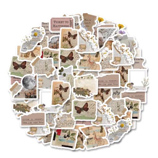 Foto - Scrapbooking matricák - Naplós, 46 db