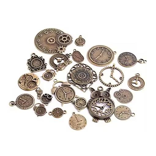 Foto - Scrapbooking fém steampunk dekoráció - Antique bronz bevonat, 20 darab