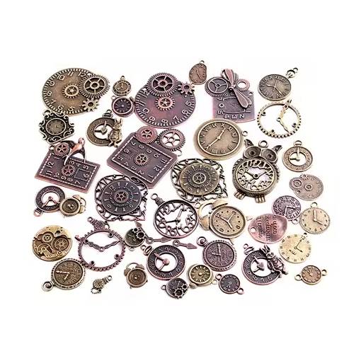 Foto - Scrapbooking fém steampunk dekoráció - Antique készlet, 40 darab