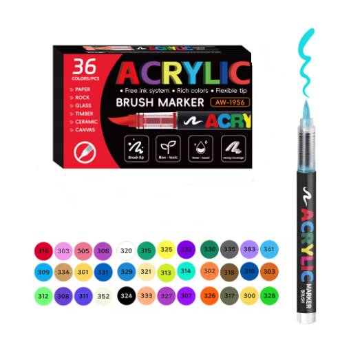 Foto - Scrapbooking akril filcek - 36 szín