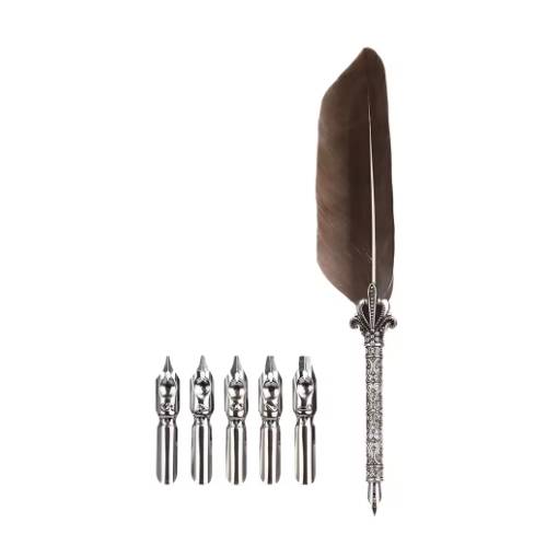 Foto - Scrapbooking készlet íróeszközhöz és cserehegyek - Sötét szürke