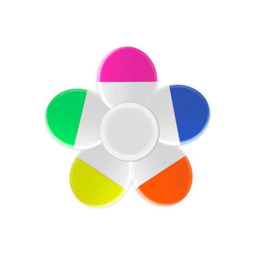 Foto - Scrapbooking kiemelő és spinner - 5 az 1-ben, élénk színek