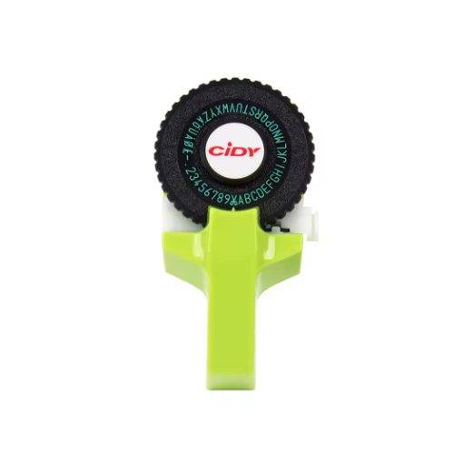 Foto - Scrapbooking címkéző bélyegző tartozékkal - Zöld, három szalag