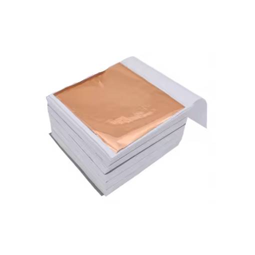 Foto - Scrapbooking fólie lapok - 100 darab, rózsaszín arany