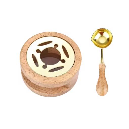 Foto - Scrapbooking készlet viasz olvasztásához - Bézs