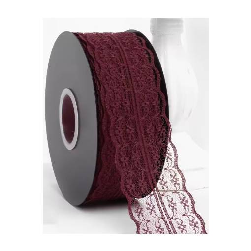 Foto - Scrapbooking széles csipke - Rózsaszín, 45 méter