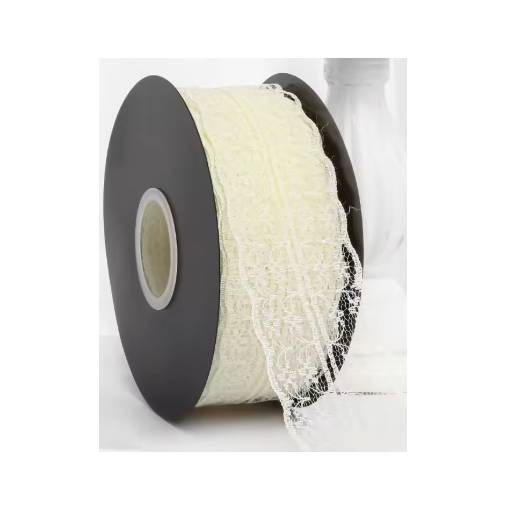 Foto - Scrapbooking széles csipke - Bézs, 45 méter