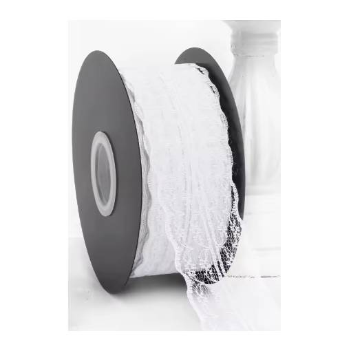 Foto - Scrapbooking szélescsipke - Fehér, 45 méter