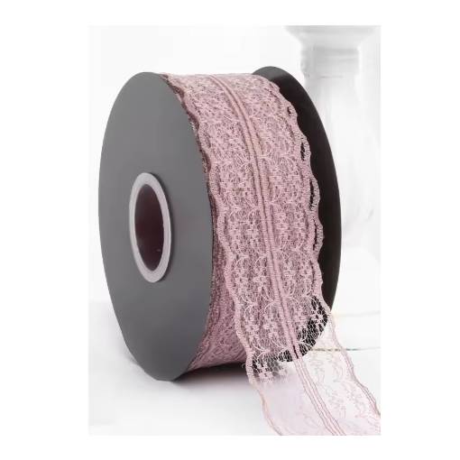 Foto - Scrapbooking szélescsipke - Púder rózsaszín, 45 méter