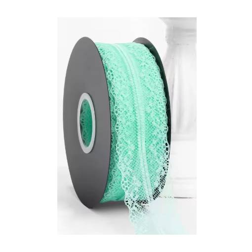 Foto - Scrapbooking csipke - Világos zöld, 45 méter