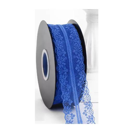 Foto - Scrapbooking csipke - Sötétkék, 45 méter
