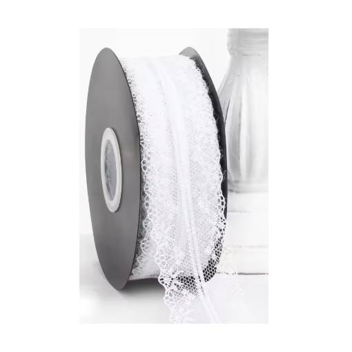 Foto - Scrapbooking csipke - Fehér, 45 méter