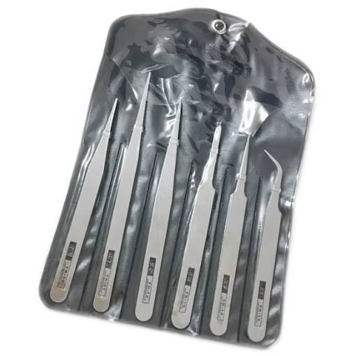 Foto - Scrapbooking csipeszek rozsdamentes acélból - Ezüst, 6 db