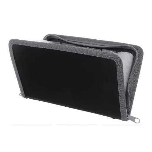 Foto - Scrapbooking cipzáras rendező - Sötétszürke