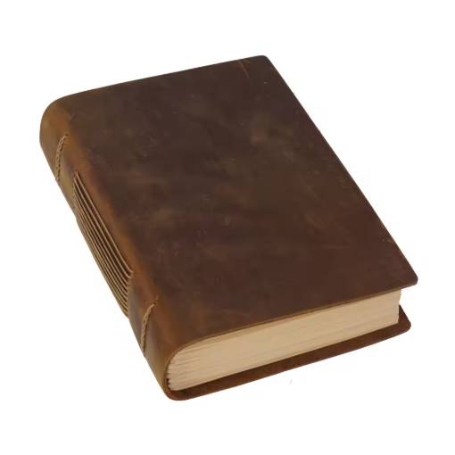 Foto - Scrapbook napló bőr borítóval - Barna