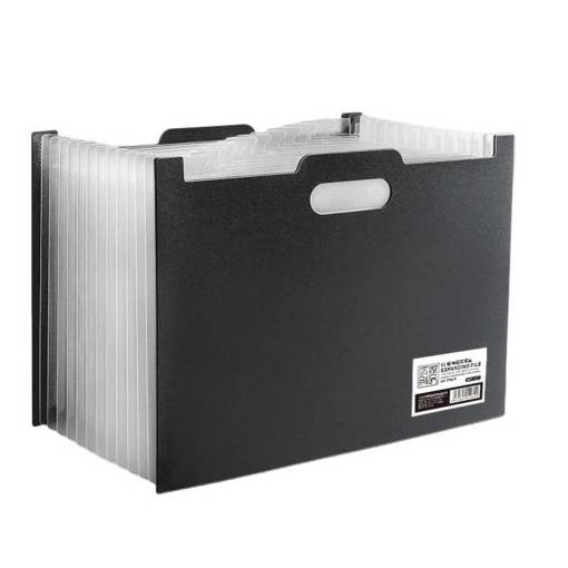 Foto - Scrapbooking Bővíthető doboz - Fekete, A4