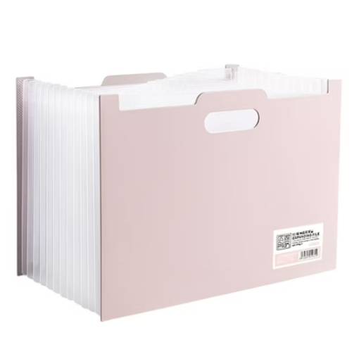 Foto - Scrapbooking Bővíthető doboz - Világos rózsaszín, A4