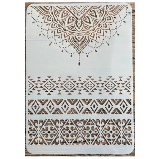 Foto - Scrapbooking nagy sablon rajzoláshoz - Mandala minták