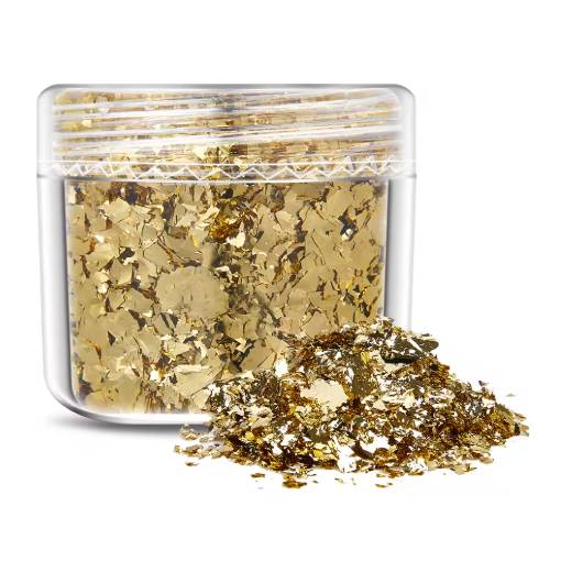 Foto - Scrapbooking dekoratív betétek fémből - Arany, JB02