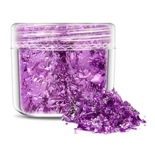 Foto - Scrapbooking dekoratív betétek fémből - Világos lila, JB05