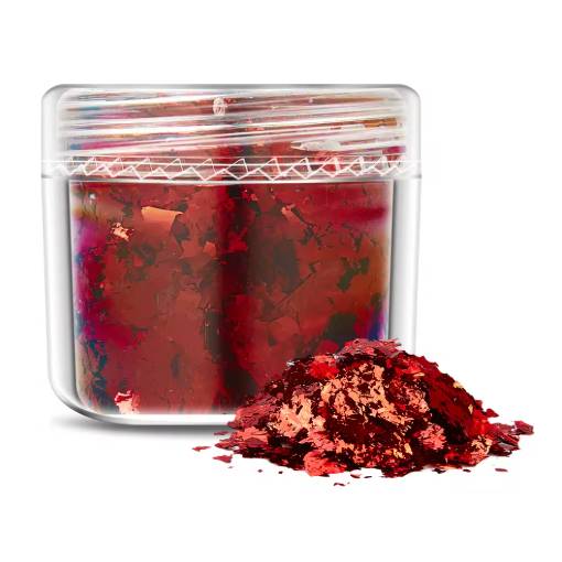 Foto - Scrapbooking dekoratív betétek fémből - Piros, JB07