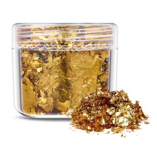 Foto - Scrapbooking dekoratív betétek fémből - Arany, JB12