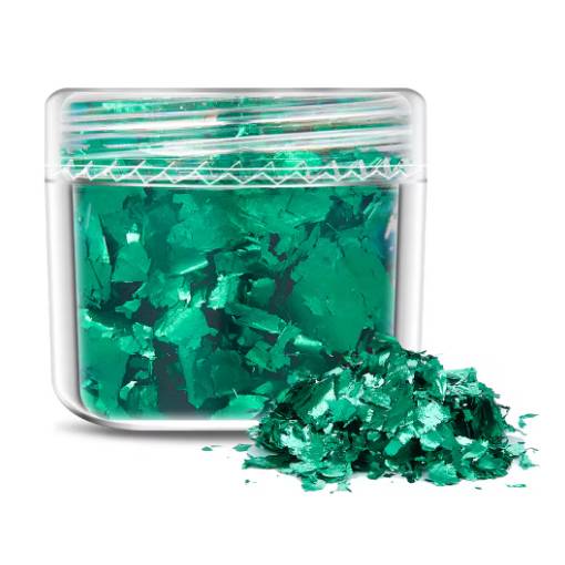 Foto - Scrapbooking dekoratív betétek fémből - Zöld, JB21