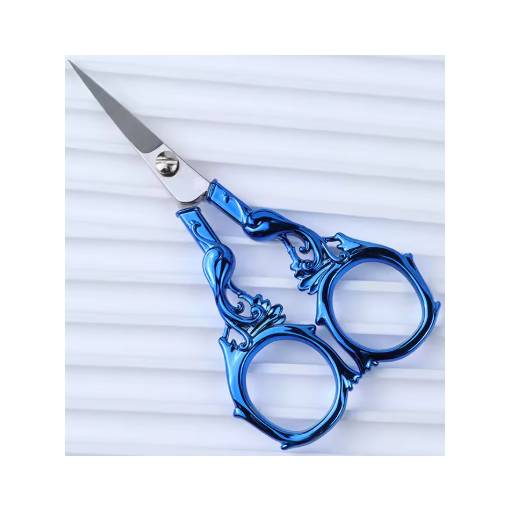 Foto - Scrapbooking fém ollók főnixszel - Kék